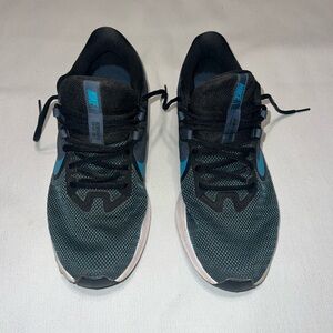 Nike Downshifter Men's Black and Teal Running Shoes